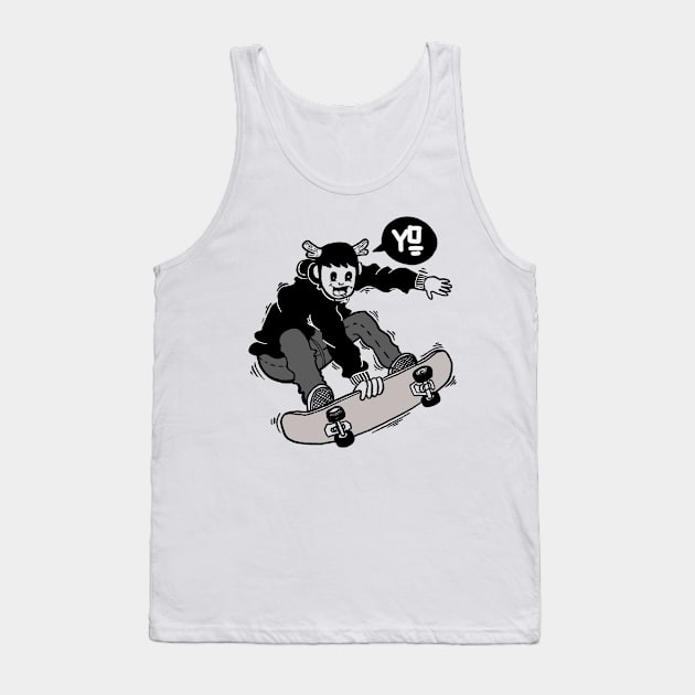 SKATE AN DESTROY Tank Top by depank